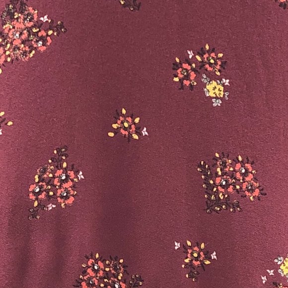 Old Navy | Fall Burgundy Floral Dress ( Size M) - Picture 3 of 3